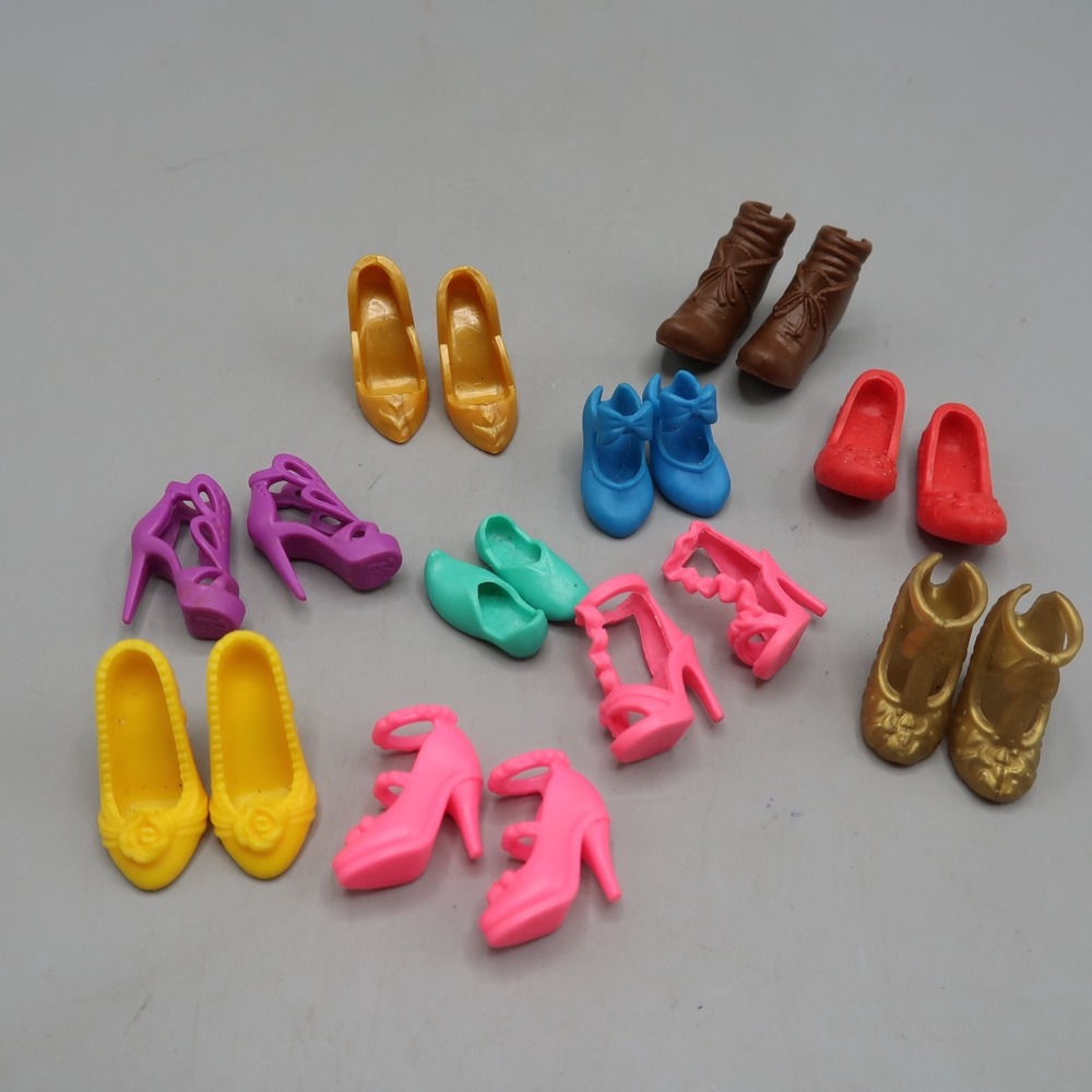 Disney Princess Barbie Doll Shoes only Lot of 10